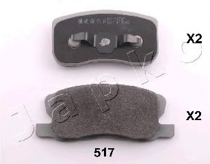Тормозные колодки JAPKO 50517