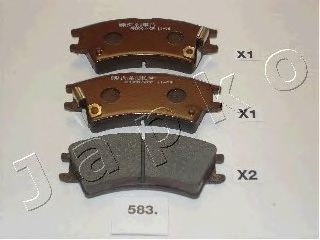 Тормозные колодки JAPKO 50583