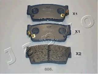 Тормозные колодки JAPKO 50806