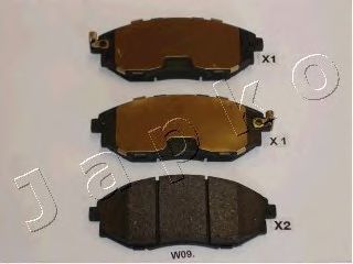 Тормозные колодки JAPKO 50W09