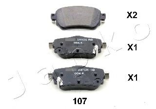 Тормозные колодки JAPKO 51107