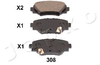 Тормозные колодки JAPKO 51308