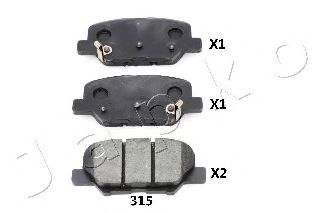 Тормозные колодки JAPKO 51315
