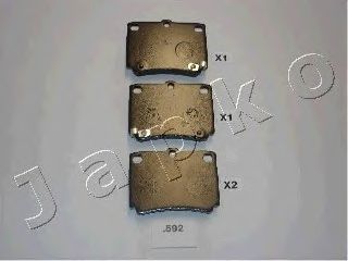 Тормозные колодки JAPKO 51592