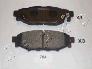 Тормозные колодки JAPKO 51704