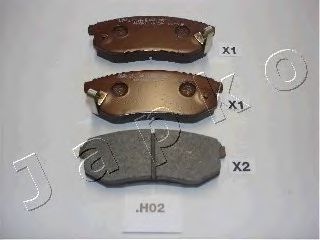 Тормозные колодки JAPKO 51H02