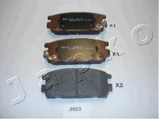 Тормозные колодки JAPKO 51H03