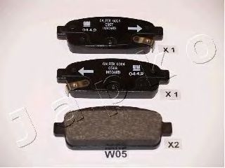 Тормозные колодки JAPKO 51W05