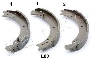 Тормозные колодки барабанные JAPKO 55L03