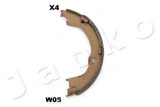 Тормозные колодки барабанные JAPKO 55W05