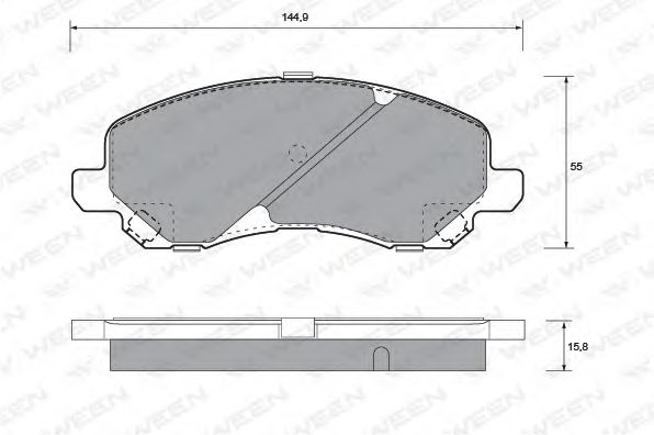Тормозные колодки ween 151-1114