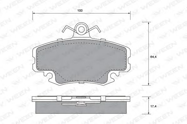 Тормозные колодки ween 151-1115