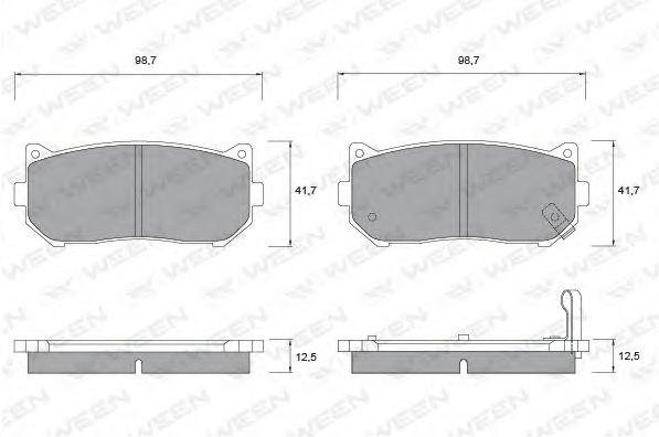 Тормозные колодки ween 151-1137