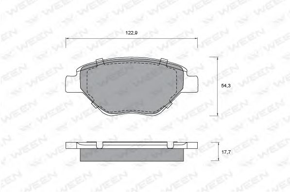Тормозные колодки ween 151-1151
