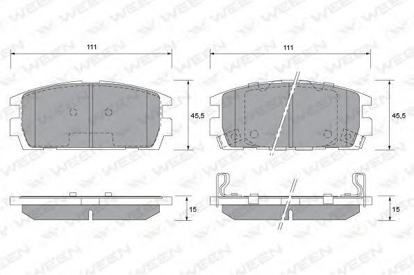 Тормозные колодки ween 151-1158