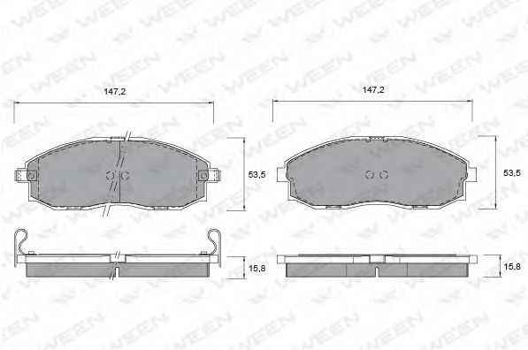 Тормозные колодки ween 151-1174