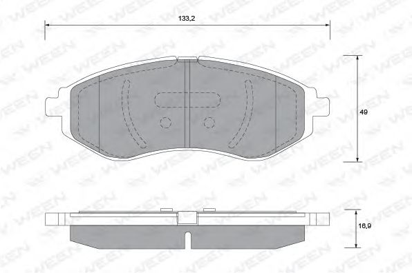 Тормозные колодки ween 151-1179