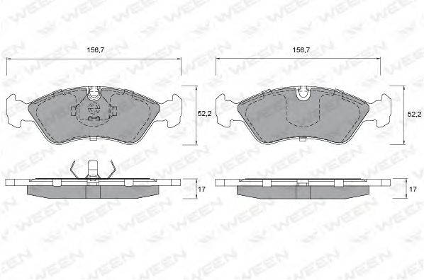 Тормозные колодки ween 151-1181