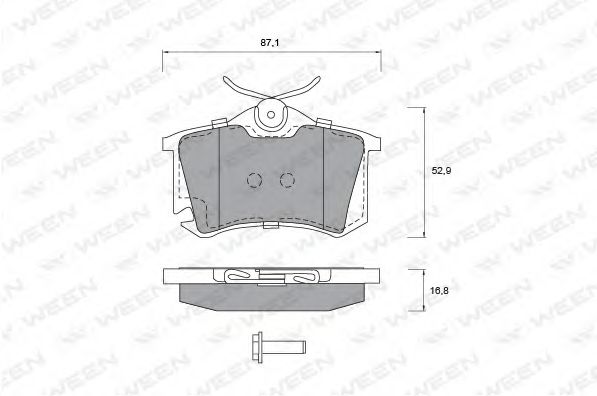Тормозные колодки ween 151-1195