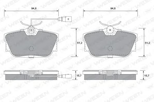 Тормозные колодки ween 151-1209