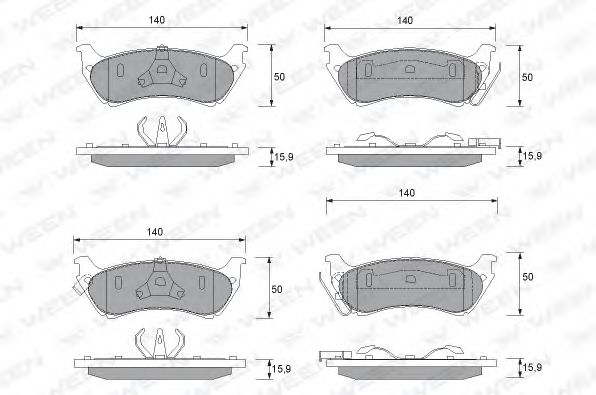 Тормозные колодки ween 151-1231