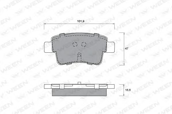 Тормозные колодки ween 151-1240