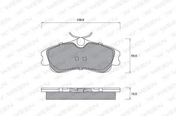 Тормозные колодки ween 151-1274