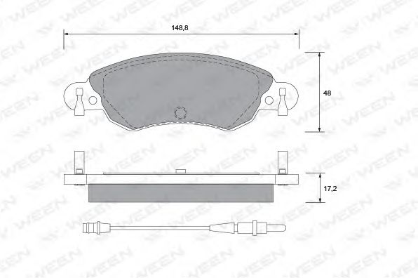 Тормозные колодки ween 151-1281