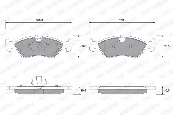 Тормозные колодки ween 151-1307