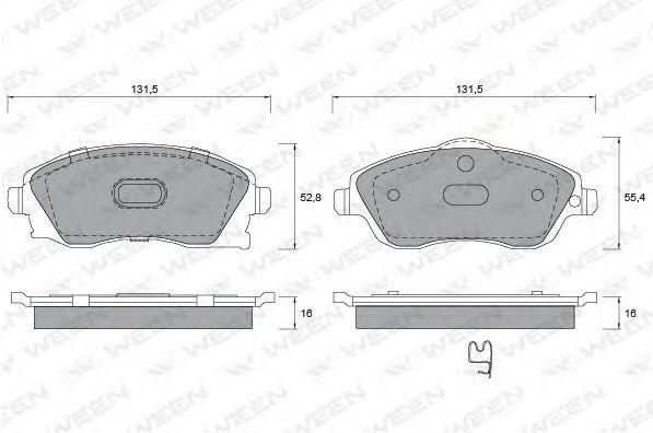 Тормозные колодки ween 151-1311