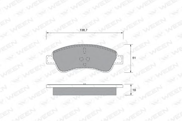 Тормозные колодки ween 151-1320