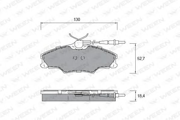 Тормозные колодки ween 151-1327