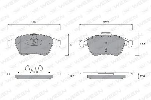Тормозные колодки ween 151-1339