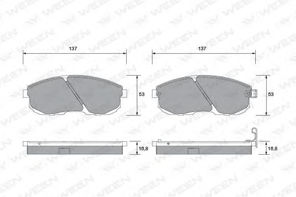 Тормозные колодки ween 151-1355