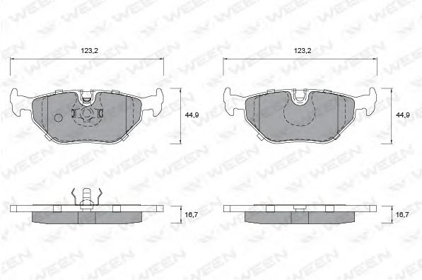 Тормозные колодки ween 151-1200