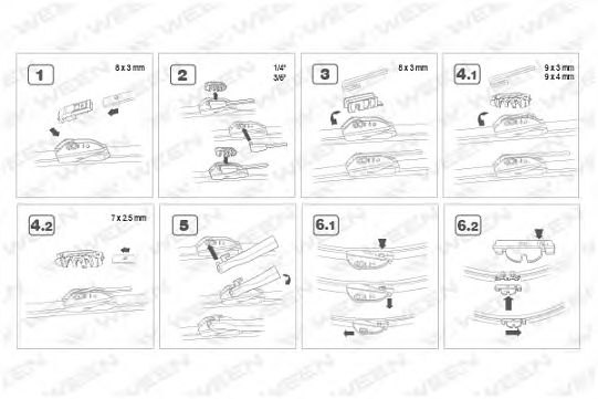 Щетка стеклоочистителя Nissan/Infiniti 28890JD900 Щетка стеклоочистителя Nissan/Infiniti 28890JD900