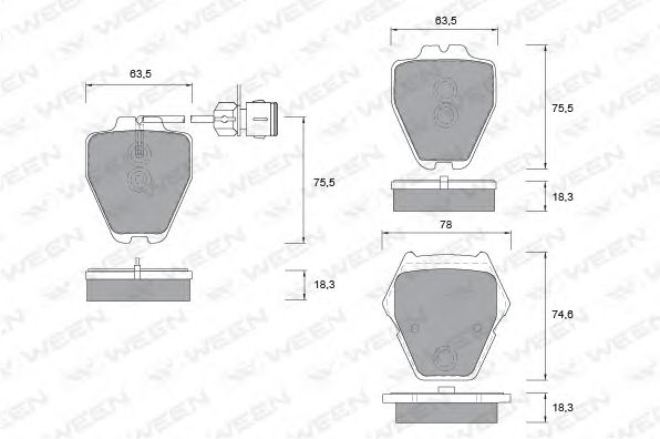 Тормозные колодки ween 151-1025