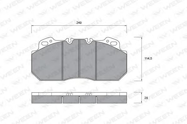 Тормозные колодки ween 151-1032