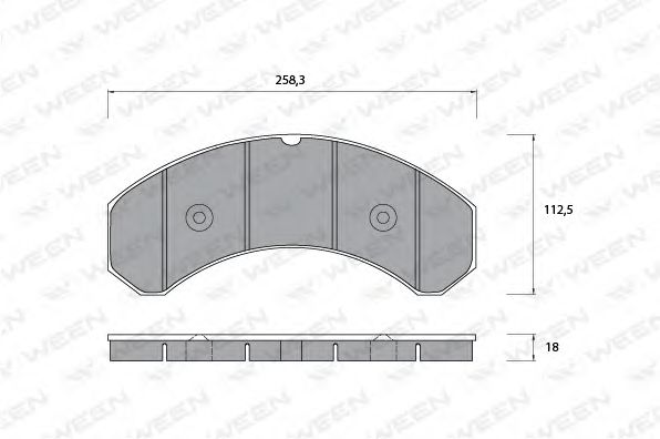 Тормозные колодки ween 151-1066