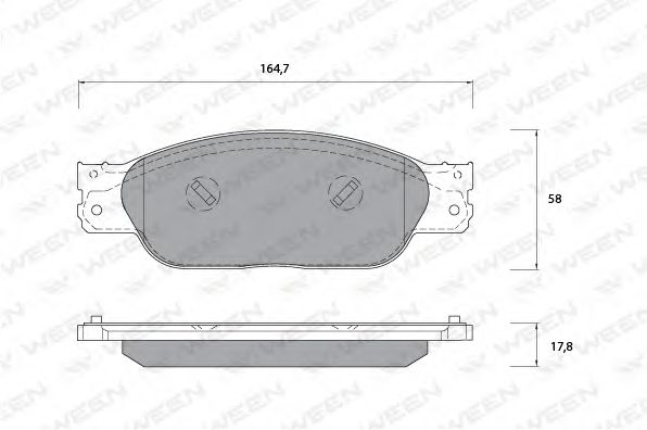 Тормозные колодки ween 151-1091
