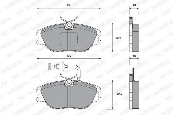 Тормозные колодки ween 151-1021