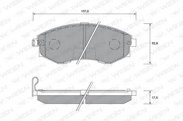 Тормозные колодки ween 151-1171