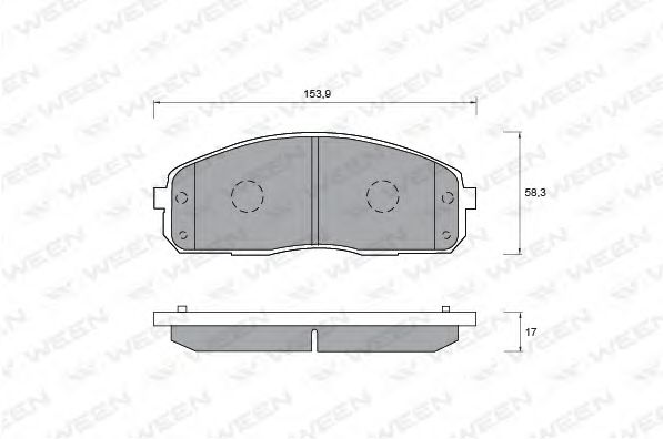 Тормозные колодки ween 151-1175