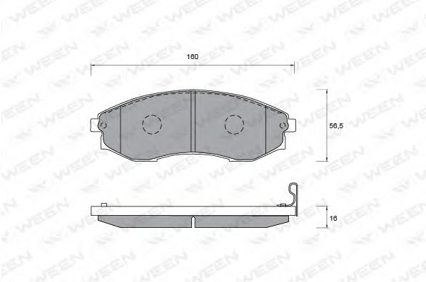 Тормозные колодки ween 151-1177