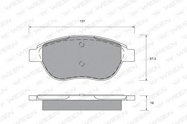 Тормозные колодки ween 151-1324