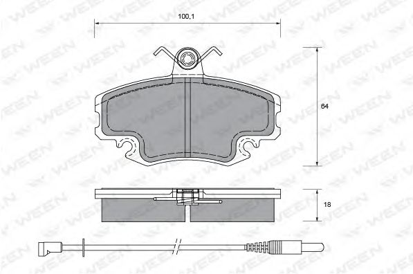 Тормозные колодки ween 151-1331