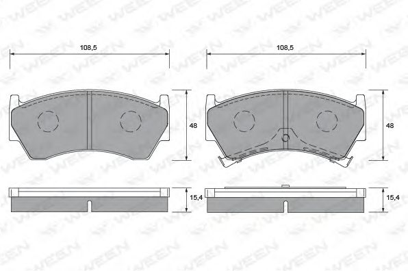 Тормозные колодки ween 151-1369
