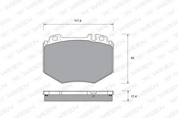 Тормозные колодки ween 151-1306