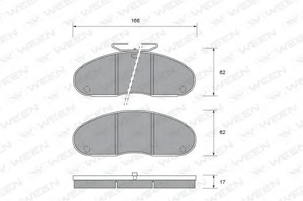Тормозные колодки ween 151-1456