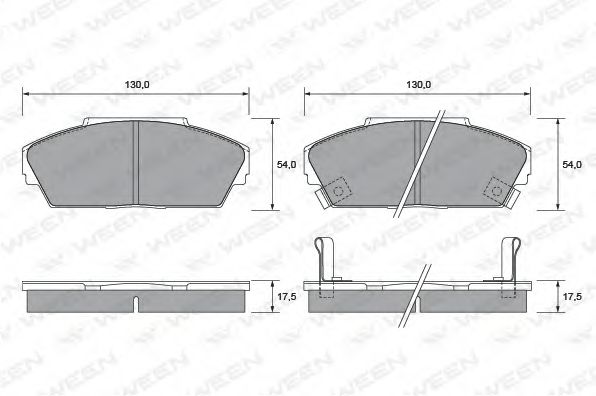 Тормозные колодки ween 151-1406